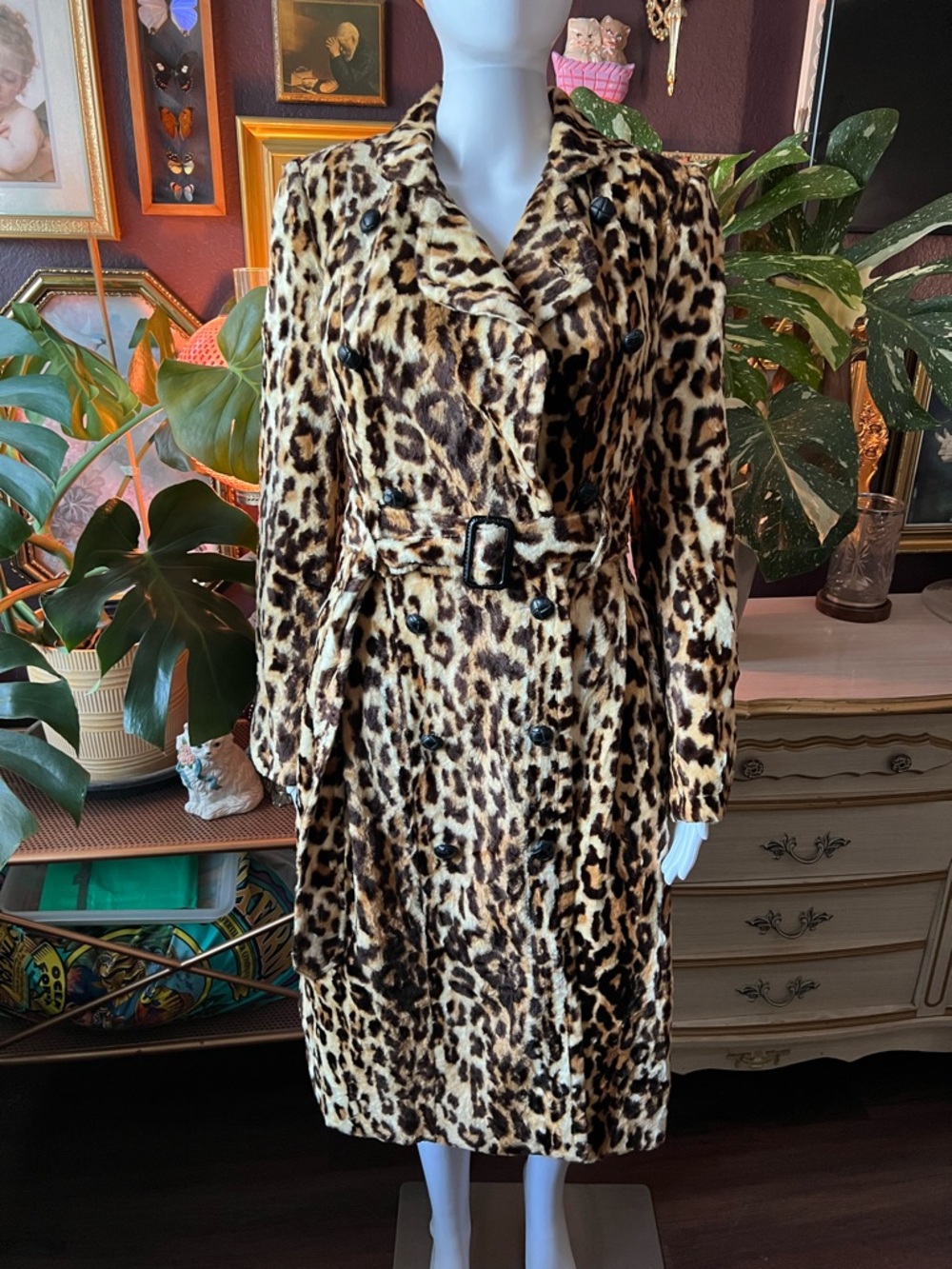 L.A.M.B Y2K Gwen Stefani Leopard Print Coat Size 6